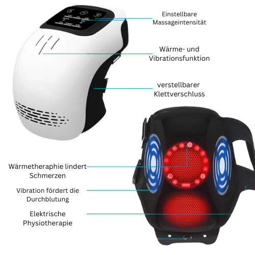 KneeCare Pro™ - Intelligenter Knie-Massager mit Wärme- und Vibrationsmassage