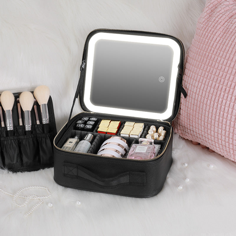 Kosmetik Tasche mit LED Spiegel - Necessaire - Makeup Organizer - Reisetasche