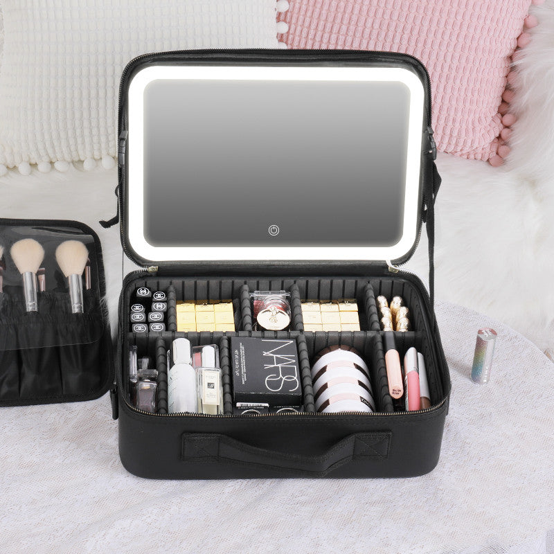 Kosmetik Tasche mit LED Spiegel - Necessaire - Makeup Organizer - Reisetasche