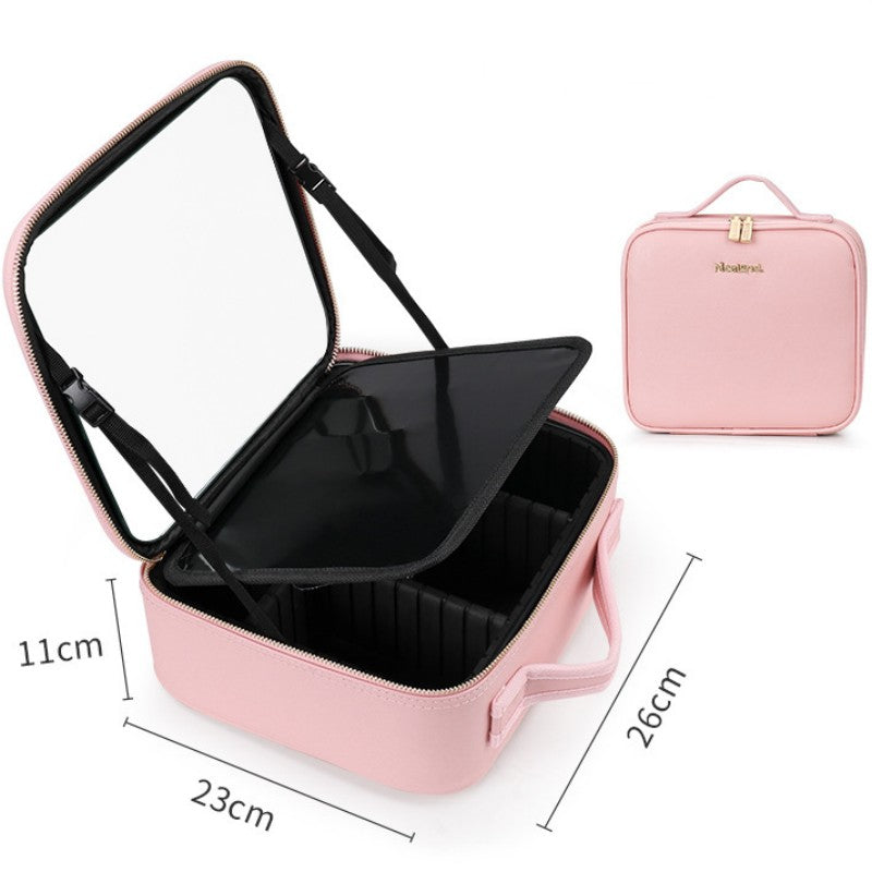 Kosmetik Tasche mit LED Spiegel - Necessaire - Makeup Organizer - Reisetasche